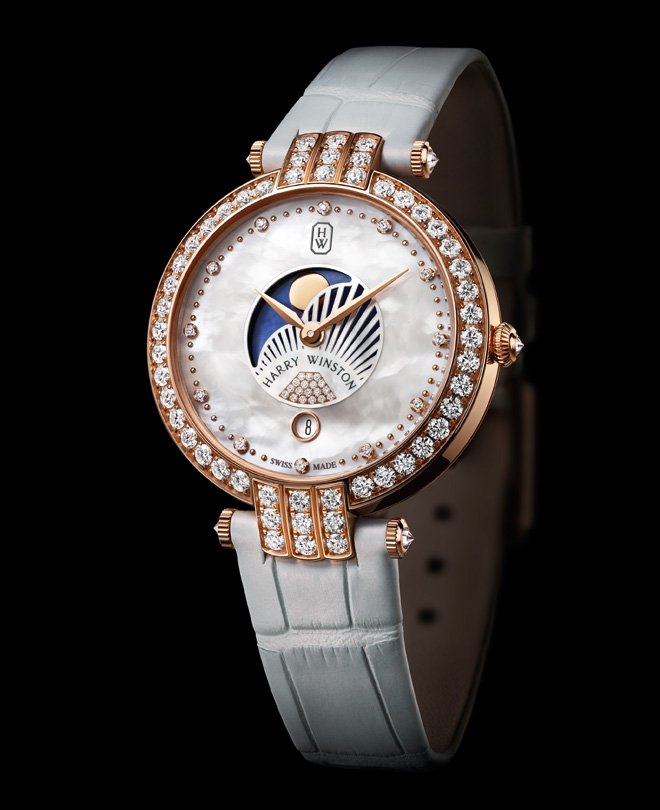 The PREMIER MOON PHASE 36MM by Harry Winston