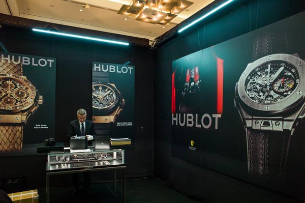 Hublot's Booth at the Zürich Watch & Jewellery Exhibition