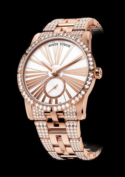 Roger Dubuis Excalibur 36 in Pink Gold Set with Diamonds