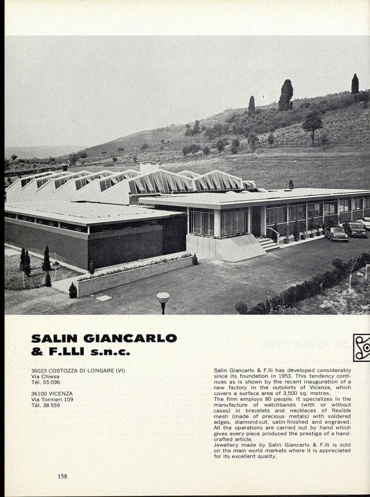 The Salin factory featured in this article published in Europa Star in 1969.