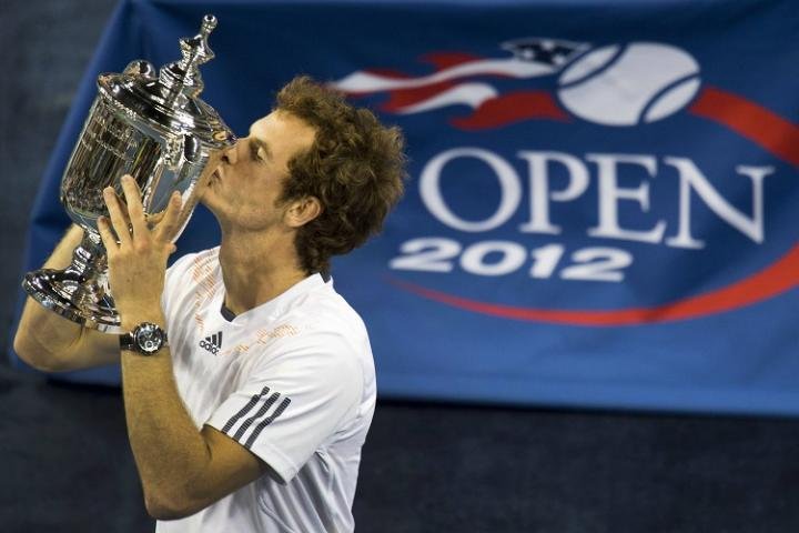 Andy Murray and his Rado D-Star 200 at the 2012 US Open