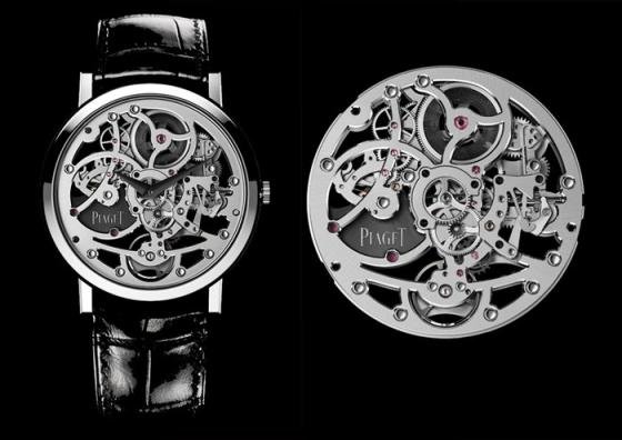 Piaget Altiplano Skeleton Watch - a Double Record