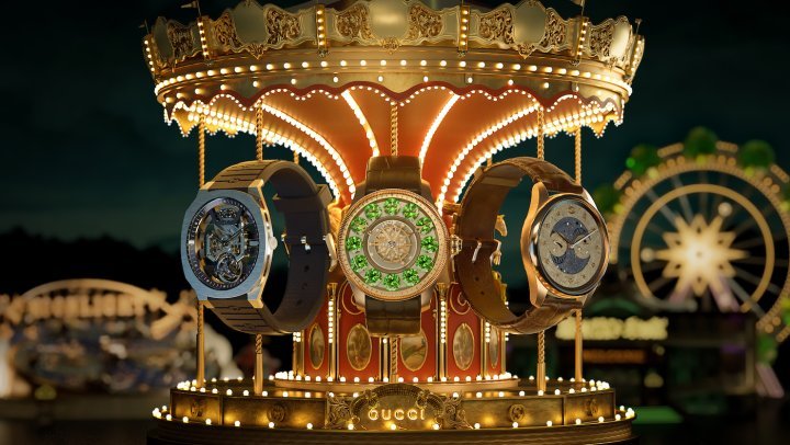 Gucci celebrated its 50th anniversary in watchmaking with “Gucci Wonderland”.
