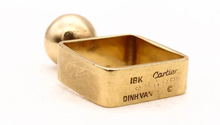 Ring with the Cartier and Dinh Van signatures, 1968