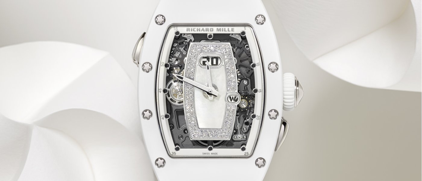 Richard Mille: the new RM 037 white ceramic automatic