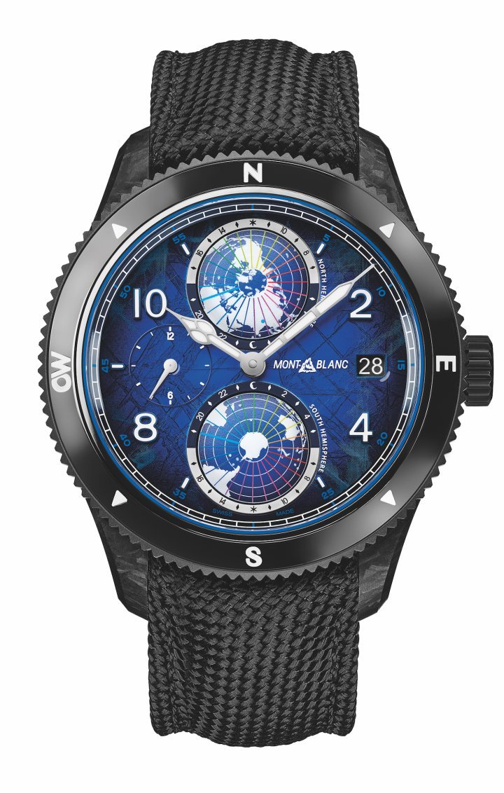 Montblanc presents the 1858 Geosphere 0 Oxygen CARBO2 for Only Watch 2023