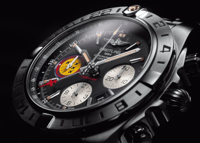 Chronomat 44 GMT “Patrouille Suisse 50th Anniversary” by Breitling (Front)