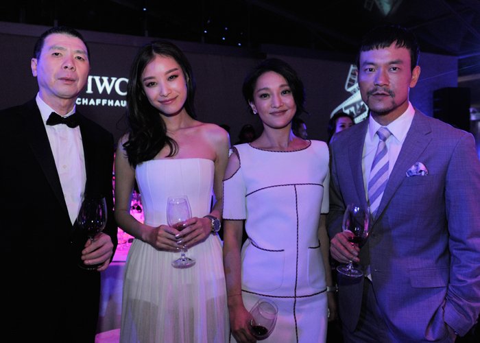 Chinese film director Feng Xiaogang, actress Ni Ni, actress Zhou Xun, and actor Liao Fan attend the exclusive “For the Love of Cinema” hosted by IWC Schaffhausen