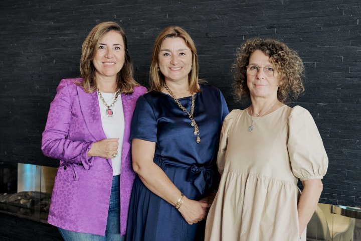 The Re-Luxury team (from left to right): Raffaella Rossiello, partner and communications director, Fabienne Lupo, founder and CEO, Sophie Delétraz, partner and creative director