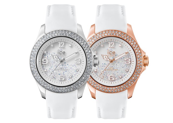 Ice-Crystal in Silver and Rose Gold by Ice-Watch 