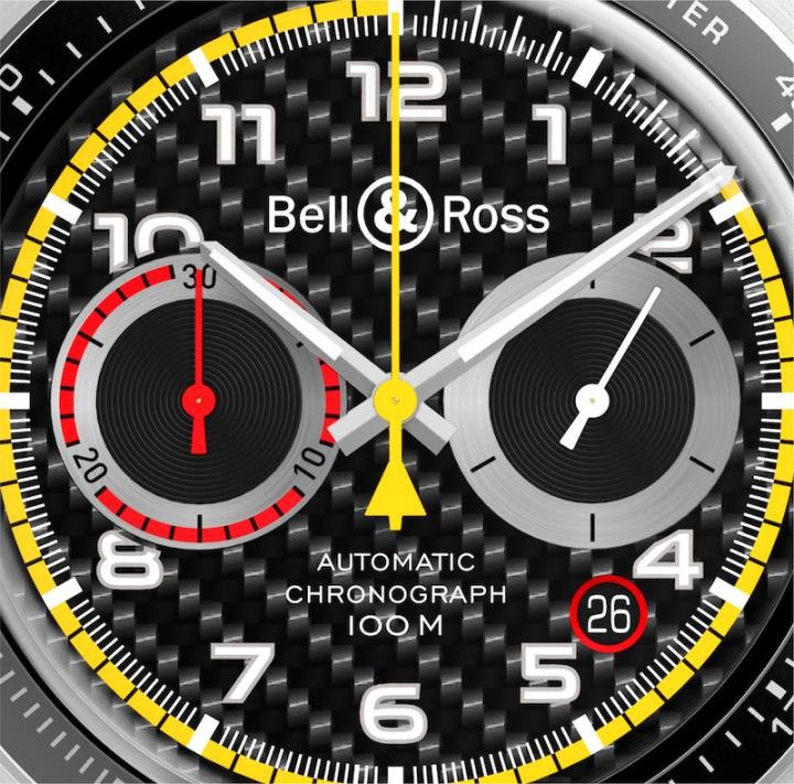 Carbon fibre plays a big part in the newest watch from Bell and Ross