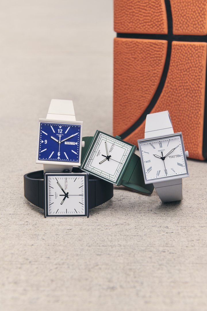 Swatch goes square with the new “Bioceramic What if?” collection