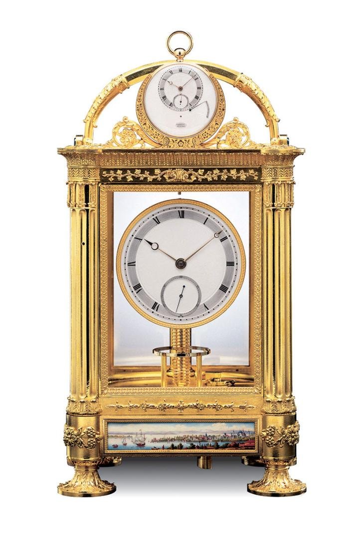In 1834, Louis Breguet, Abraham Louis' son, filed an additional patent for the sympathique clock: a system that also rewound the watch.