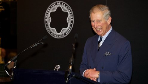 HRH Prince of Wales receives Montblanc de la Culture Arts Patronage Award