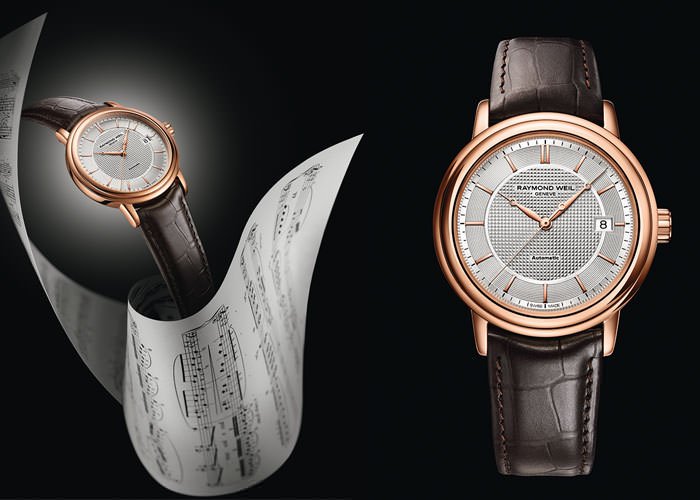 Raymond Weil's Maestro Trois Aiguilles Or Rose