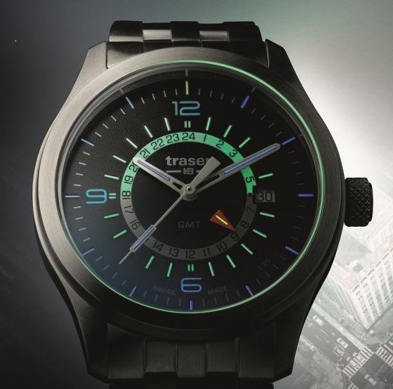 Traser H3 watches presents the glowing Aurora GMT 