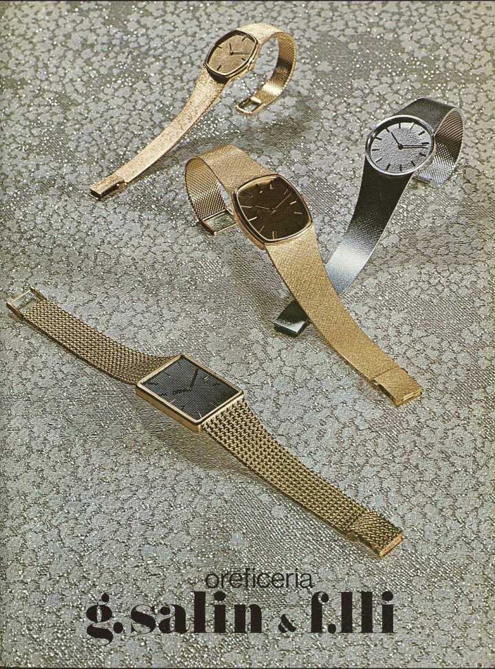 Advertisement for Salin in a 1975 issue of Europa Star. The company turns 70 this year.