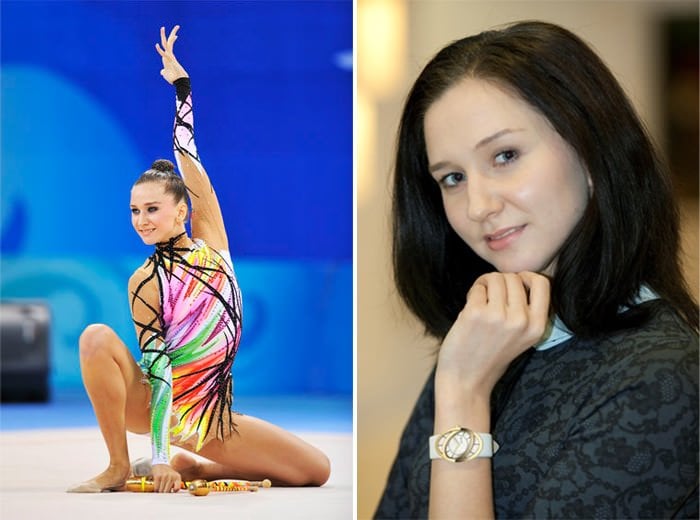 Left: Liubov Charkashyna at the XXIXth Olympiad Games in Bejing/China 2008 - Right: Liubov Charkashyna with an RSW Loop