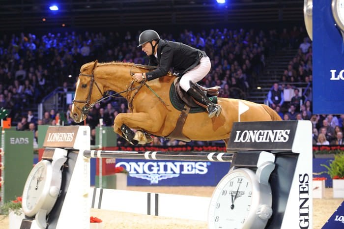 Roger Yves Bost on Castle Forbes Cosma during the Longines Speed Challenge