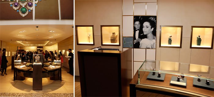 The new Bulgari Beverly Hills boutique where the Elizabeth Taylor event was held