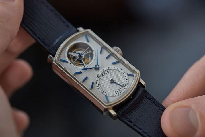 The rare Blue Tourbillon by British watchmaker George Daniels (made by his heir Roger W. Smith) was sold by A Collected Man for £1 million in 2019.