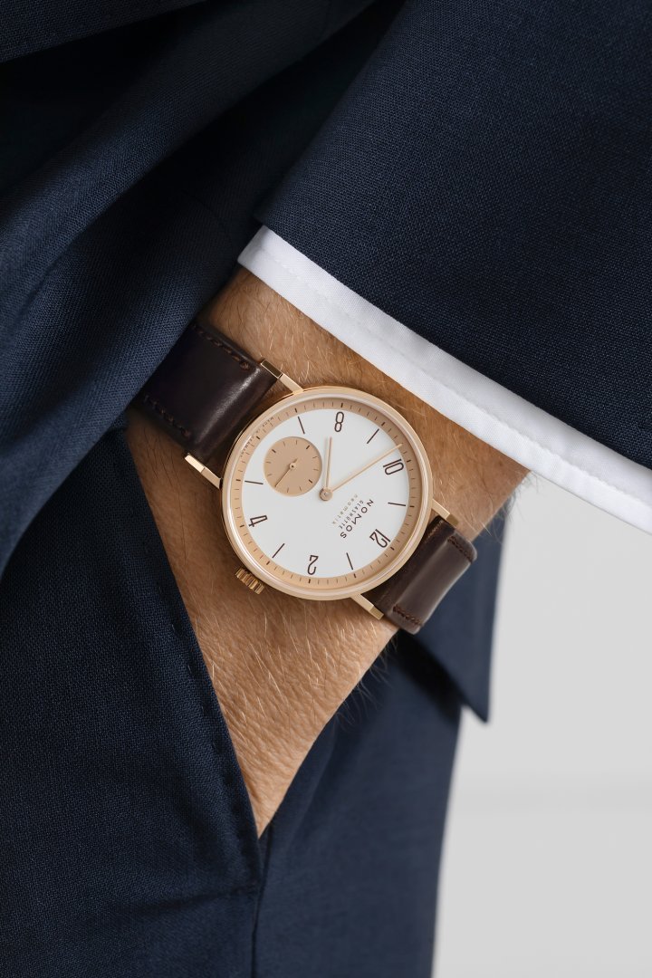 Nomos Tangente anniversary edition in rose gold