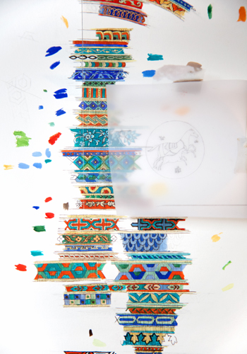 Colour trials for Hermès' "Cheval d'Orient" dials