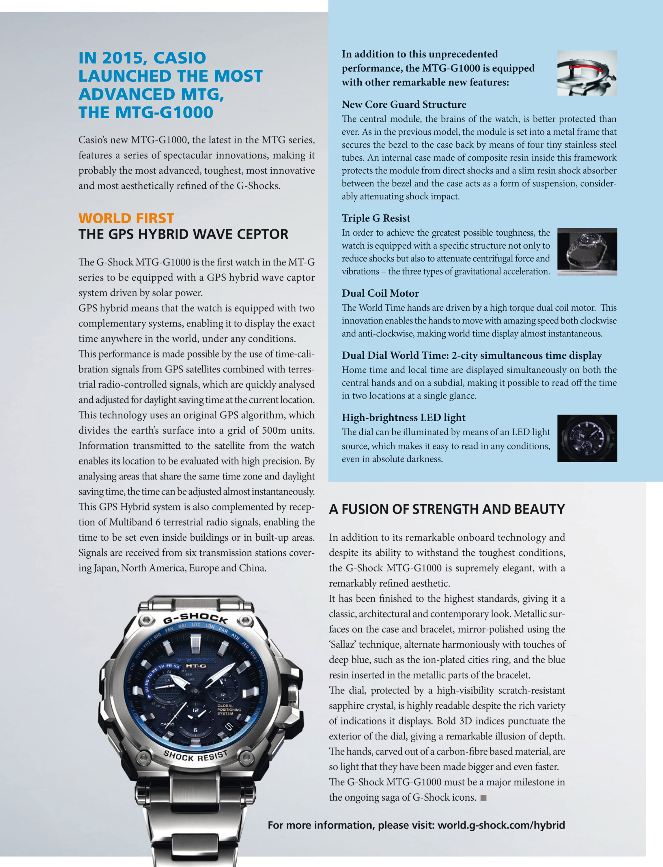 G-SHOCK MTG - G1000: unparalleled performance combined with (...)