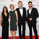From left to right: Eva Longoria, Aletta & Peter Stas, Ricky Martin