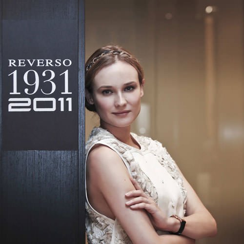 Diane Kruger, face of the new Jaeger-LeCoultre Reverso Lady Ultra Thin