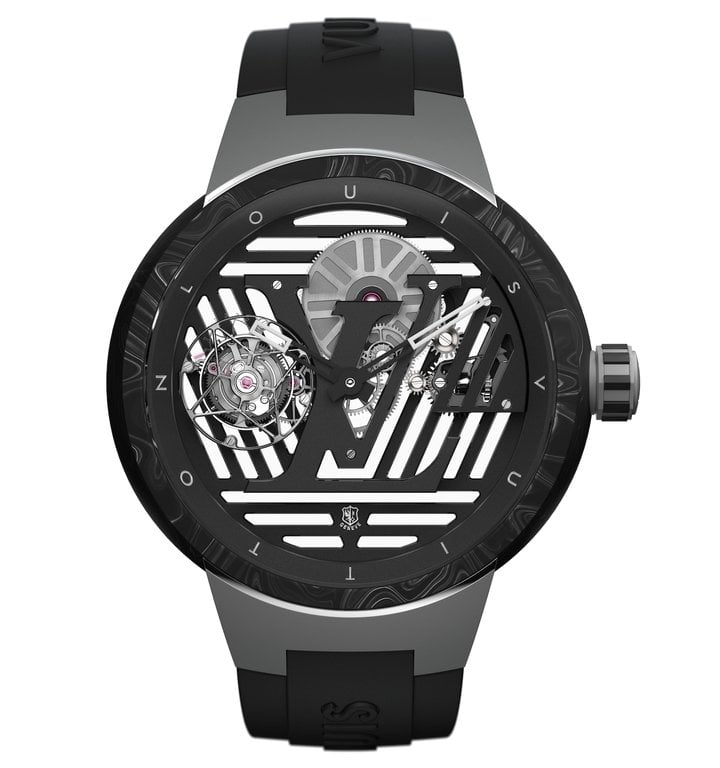 New Louis Vuitton Tambour Curve Flying Tourbillon Poinçon