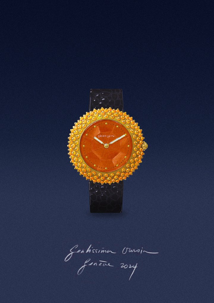 Gérald Genta unveils the Gentissima Oursin Fire Opal
