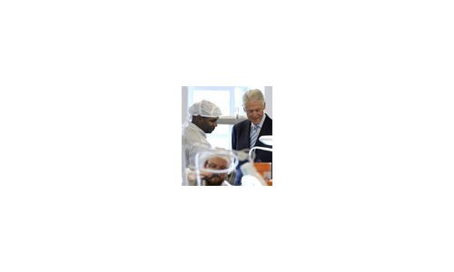 Bill Clinton Visits The Shinola Factory