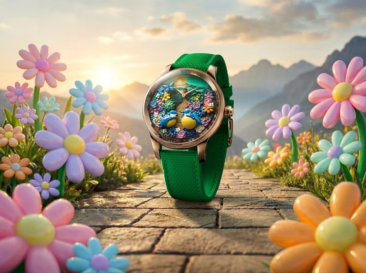 With its Joyful Inflatable Birds, Jaquet Droz ventures into the realm of Inflatable Art, where forms gain volume, soften into rounded silhouettes and embrace an almost playful dimension.