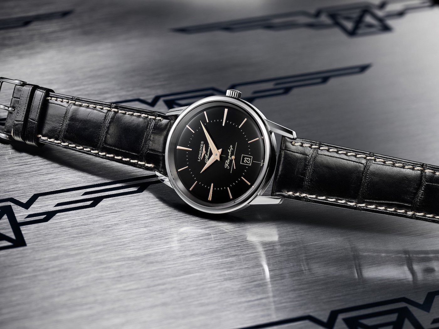 Longines: The Flagship Heritage with black dial