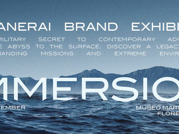 Panerai announces the “Immersion” exhibition in Florence