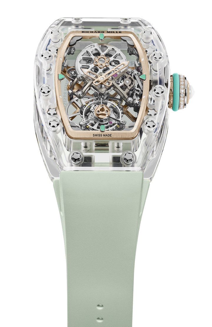 Richard Mille's first movement for sapphire case in the RM 75-01