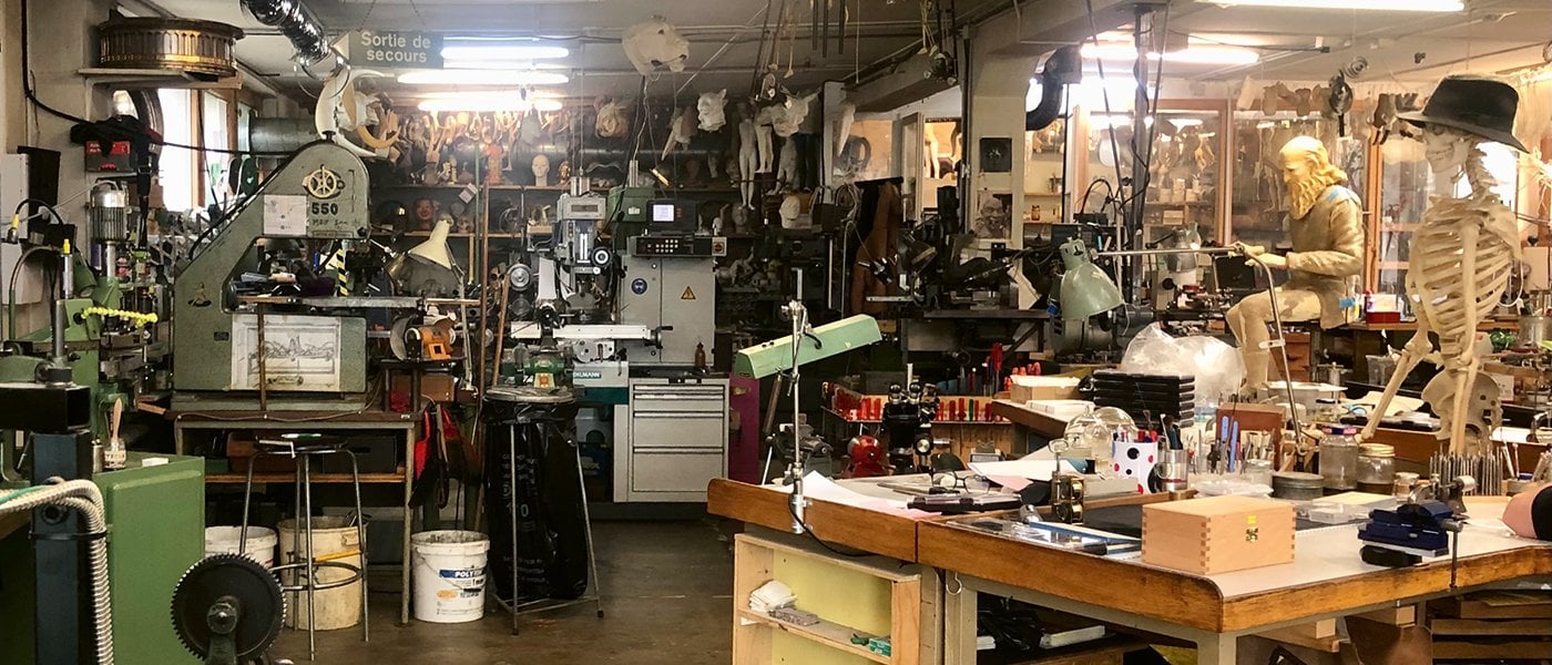 Behind the curtain: inside François Junod's workshop