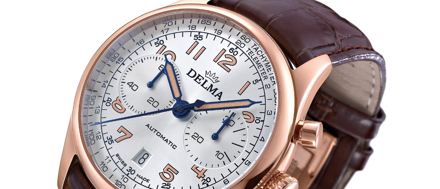 A limited edition of the Delma Heritage Chronograph