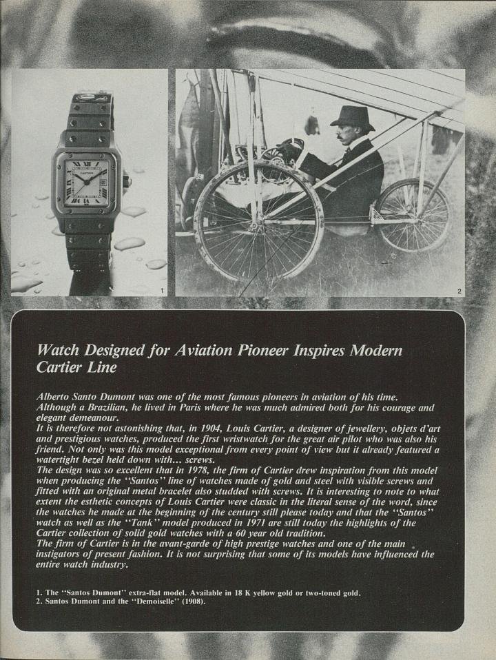 Cartier launched the Santos-Dumont watch in 1904. 