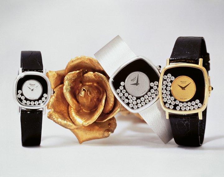 The first Happy Diamonds watch (1976)