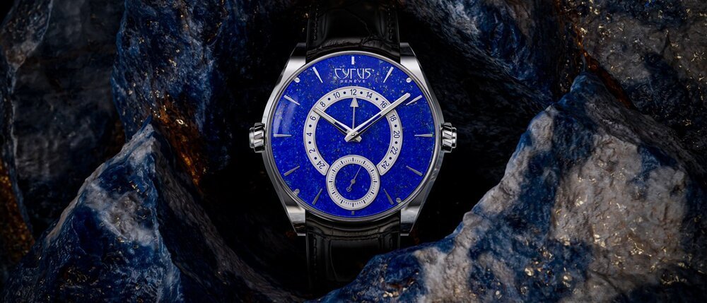 Cyrus Dominion Lapis Blue GMT: carved in stone 