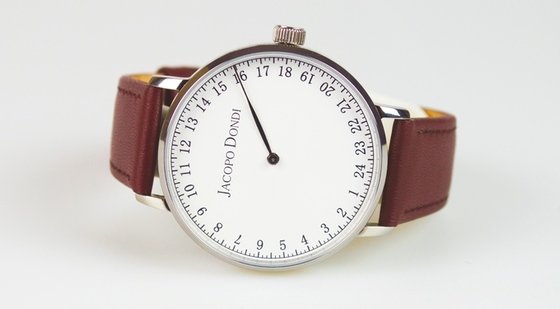 Fresh face: Jacopo Dondi's new 24 hour watch
