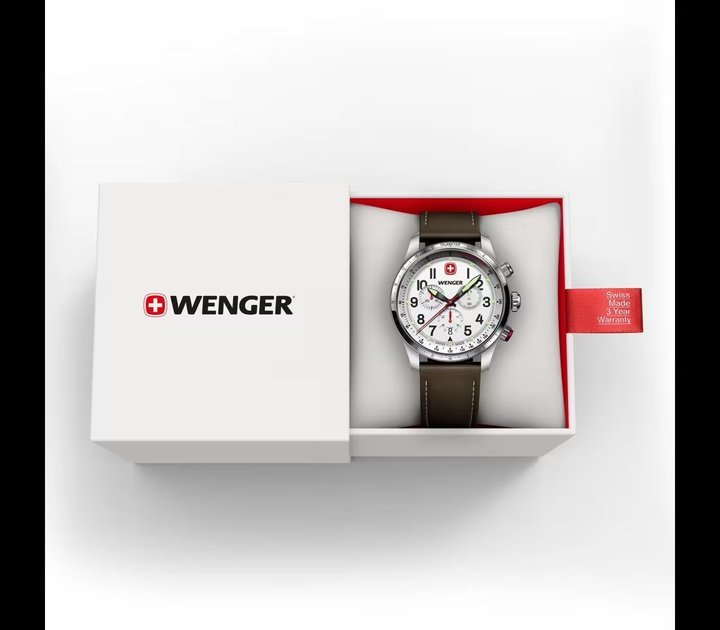 The group also makes Wenger watches in the CHF 100-300 range. Shown here, the recent Terragraph Chrono.