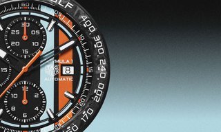 TAG Heuer Formula 1 - racing in blue and orange 