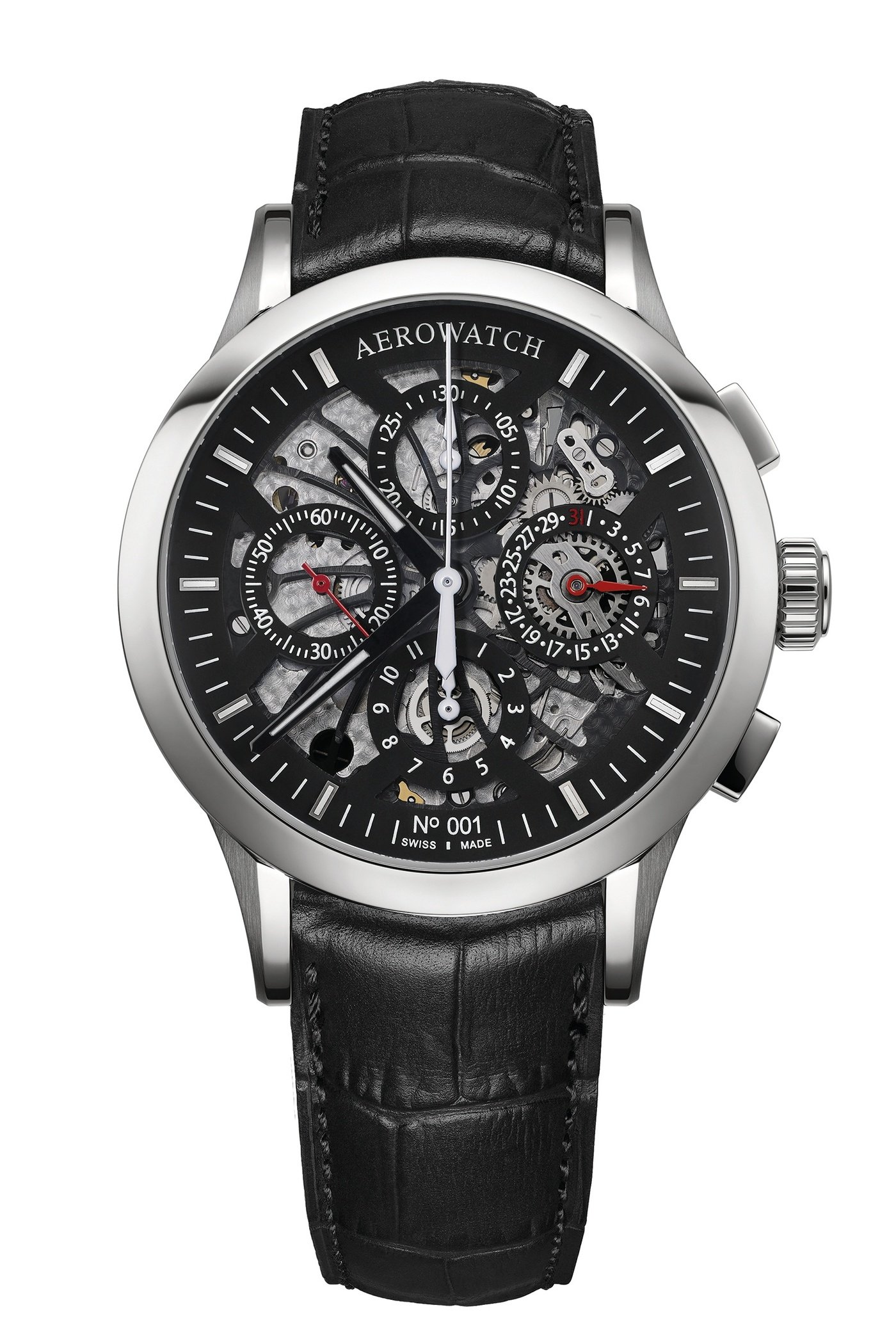 Aerowatch Les Grandes Classiques – NUMBERED Semi-Skeleton ()