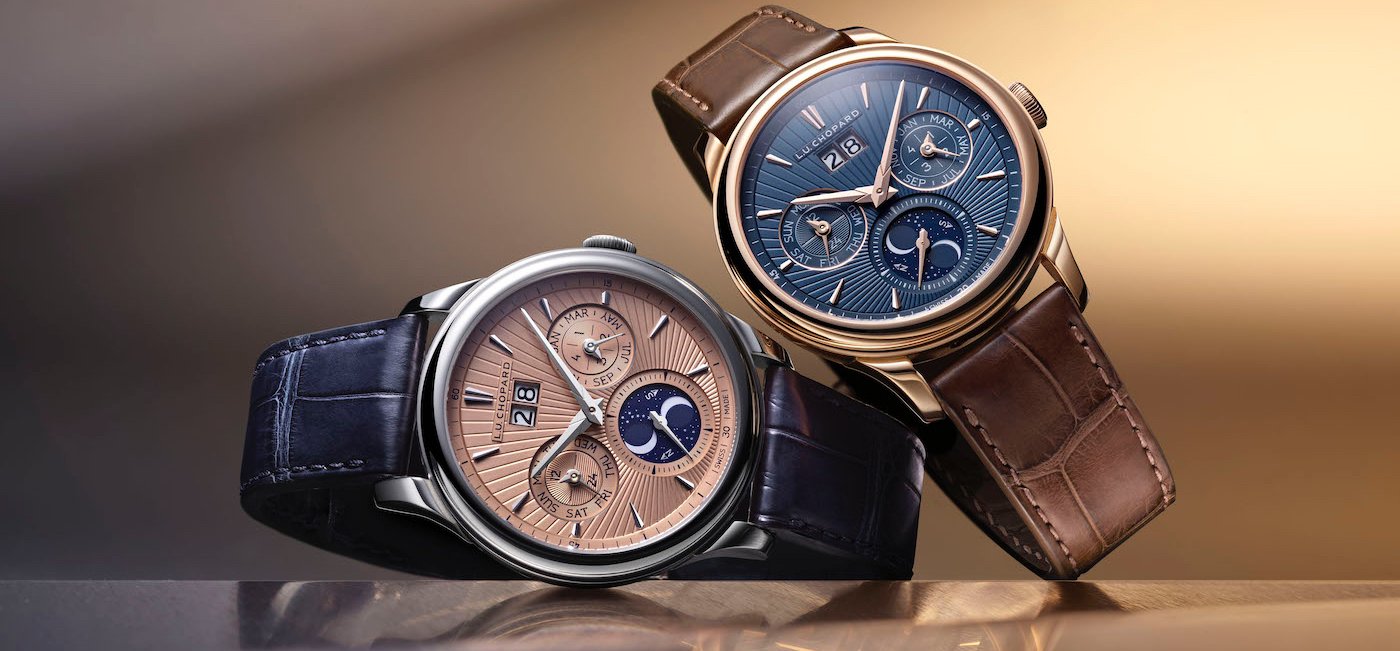 Chopard L.U.C Lunar One in ethical 18-carat white gold and two dial colours
