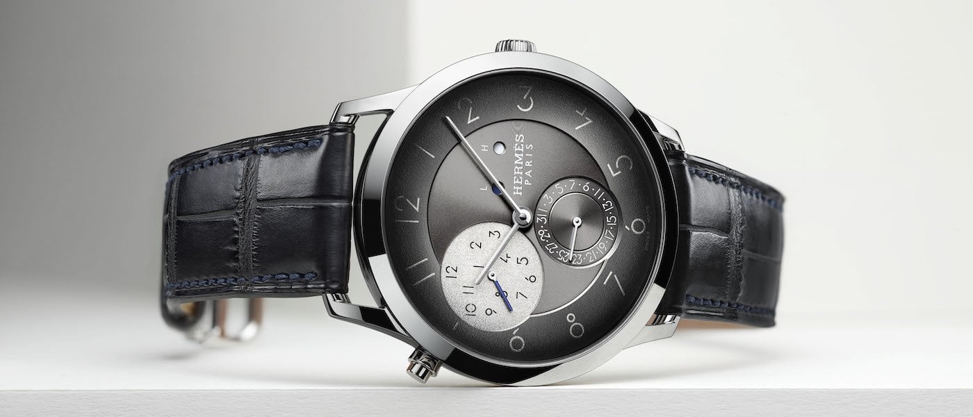 Fade to gray: The new Slim d'Hermès GMT