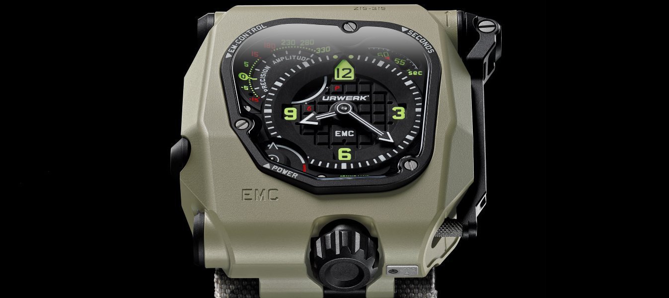Urwerk EMC Time Hunter Desert Sage version