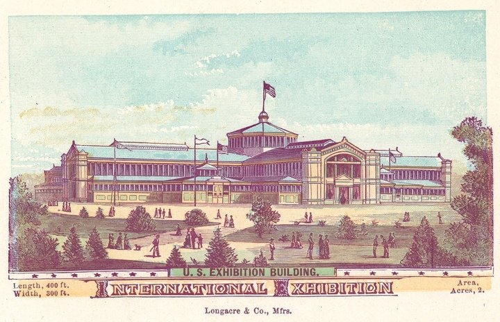 The Philadelphia Centennial Exhibition, 1876. The US exhibition Building. Tissot Archive.